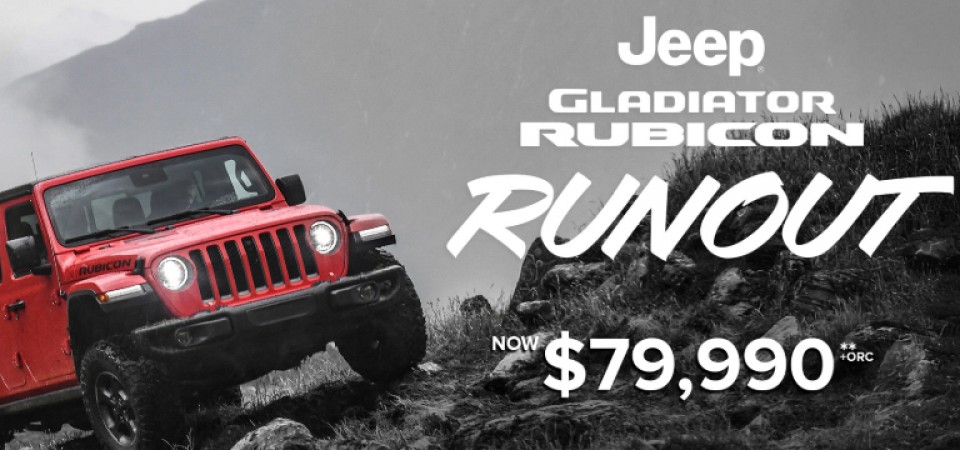 GLADIATOR RUBICON RUNOUT